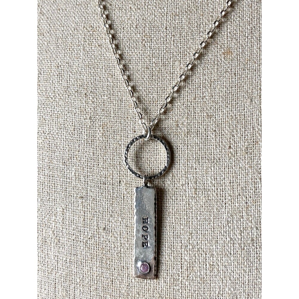 925 Israel sterling silver Opulenza hope charm necklace